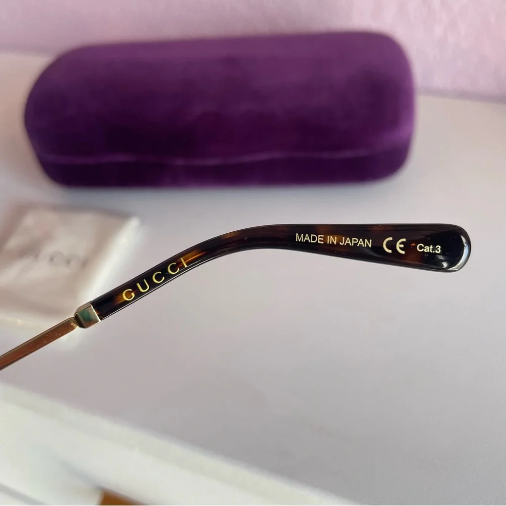 GUCCI GG0982S Sunglasses – Black | Immaculate Condition | Purple Case Included